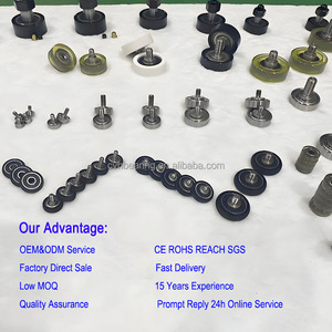 UMBB15-40 PU ròng rọc bánh xe PU600240-12 15x40x12 mét ròng rọc bánh xe con lăn cao su tráng mang cho im lặng cửa trượt ròng rọc - Product Image 6