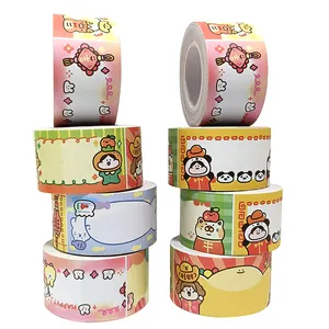 Free Sample Custom Printed Cute Pet Vintage Washi Tape Die Cut Washi Tape Adhesive Paper Masking Washi Tape