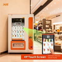 Máquina Expendedora de Bebidas y Snacks XY con Pantalla Táctil de 49 Pulgadas, Gran Capacidad (300-600), Habilitada para SDK, Compatible con 5G/4G