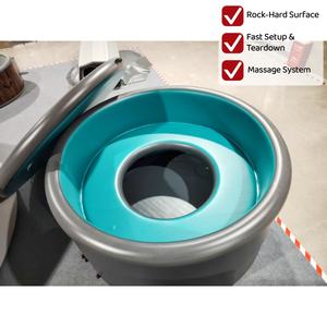 Piscine <span class=keywords><strong>gonflable</strong></span> ronde en PVC avec sièges, 2x1m, prix d'usine personnalisé, en tissu Drop Stitch - Product Image 1