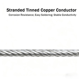Cable Flexible de Cobre Estañado para Fabricantes de Cables, Cable de Calefacción Awg Resistente al Calor, Rollo de Silicona para Cableado de Electrodomésticos - Product Image 2