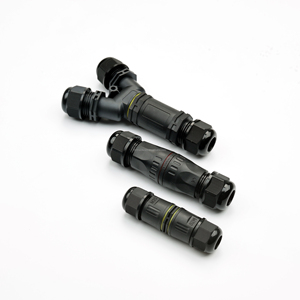 IP68 Waterproof Outdoor T <strong>Branch</strong> Junction Box <strong>Connectors</strong> 2P Extension Cord Wire Gland with Copper Contacts - Product Image 1