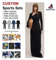 Ensemble de vêtements pour femmes, style sportif, robe longue décontractée à coupe ajustée, asymétrique à une épaule, à capuche, cintrée à la taille, style 'Hot Girl Pure Desire'
