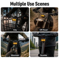 Kit de phares LED ambrés 20W, phare de travail carré, phare antibrouillard, faisceau chaud, montage universel pour Surron Light Bee Talaria E Moto