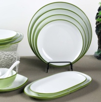 Bol à salade rond incassable de style oriental en mélamine écologique de haute qualité pour restaurant et maison, taille personnalisée, vaisselle de service