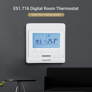 Thermostat numérique intelligent E51, grand écran tactile flexible pour utilisation hôtelière, certifié CE et RoHS, contrôleur de <span class=keywords><strong>chauffe</strong></span>-<span class=keywords><strong>eau</strong></span> - Product Image 3