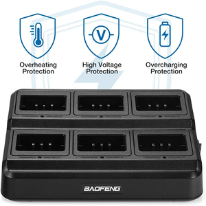 Cargador Rápido de Seis Puertos para Walkie Talkie UV5R, Baterías y Fuentes de Alimentación, Placas de Carga para Radio Baofeng <span class=keywords><strong>UV</strong></span>-5R <span class=keywords><strong>UV</strong></span>-5RE <span class=keywords><strong>UV</strong></span>-<span class=keywords><strong>5RA</strong></span> - Product Image 3