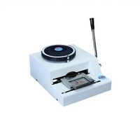 Machine à embosser manuelle pour plaques d'identification et cartes d'identité en aluminium, nouvelle presse à chaud en acier inoxydable