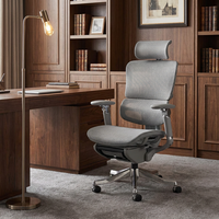 Chaise de bureau ergonomique moderne en maille avec appui-tête réglable, extensible, rafraîchissante, pliable, massante et pivotante pour la maison et l'hôtel