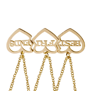 ZRM Set di 3 Collane con Ciondolo a Cuore per Migliori Amici, Stile Vintage in Lega di Zinco, Choker dell'Amicizia per Donne e Unisex - Product Image 5
