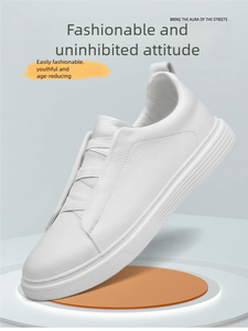 Zapatos Casuales de Cuero Retro para Hombre - Zapatos Casuales de Alta Calidad en Estilo Plano para Uso Diario y Correr - Product Image 6