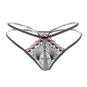Braguitas Bikini Ultrafinas de Cintura Baja para Mujer, Estilo Japonés, con Hermoso Bordado, Sensación Tentadora y Transparente - Product Image 5