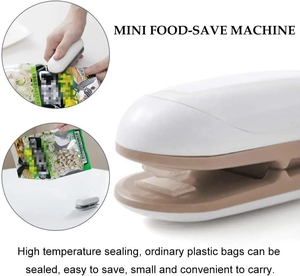 Paquete de bolsas de plástico para alimentos de mano, máquina de sellado <span class=keywords><strong>al</strong></span> vacío, <span class=keywords><strong>Mini</strong></span> <span class=keywords><strong>sellador</strong></span>, máquina de sellado térmico de prensa manual portátil de viaje - Product Image 4