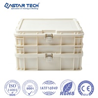 Caja de Almacenamiento Multimaterial de Alta Precisión Personalizada para Organización Logística, Apilable con Tapas con Cierre