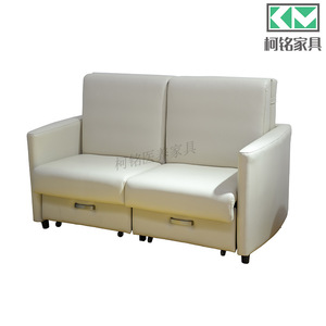 Km <b>Sofa</b> <b>Bed</b> Double Seat <b>Storage</b> Folding <b>Bed</b> For Living Room Hospital Companion Use Model 9609 Solid Wood - Product Image 4