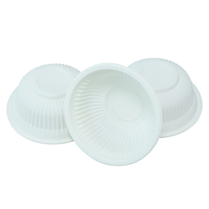 Precio de fábrica Take Away Desechable Microondas Seguro 300ml Biodegradable Tazón de almidón de maíz Recipiente de comida con tapa - Product Image 3