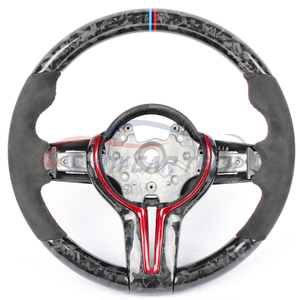 Volant en cuir et fibre de carbone avec écran LED pour <span class=keywords><strong>BMW</strong></span> 328M <span class=keywords><strong>550D</strong></span> M3 M4 5 7 Series X5 X6 X3 F10 F30 E90 E91 E12 F36 - Product Image 4