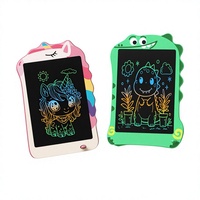 Tablette d'écriture LCD en plastique de 8,5 pouces personnalisée en gros, motif dinosaure et licorne, pour enfants, pour dessin, graffiti et écriture manuscrite