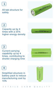 10Ah 3V 32140NS 110Wh/kg cellule de batterie à ion de <span class=keywords><strong>sodium</strong></span> sécurité et fiable tout onglet pour Ev vélo électrique cellule de batterie de vélo électrique - Product Image 6