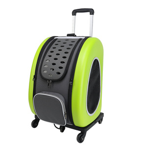 Transportín Redondo Transpirable con Ruedas para Perros y Gatos, Capacidad para 8000 Unidades - Product Image 1