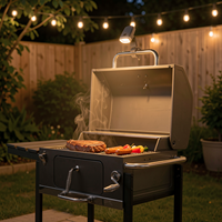 Lampe de barbecue au charbon de bois rechargeable, étanche IP65, 300LM, lanterne suspendue LED COB, rotation à 360 degrés, lampe portable d'extérieur
