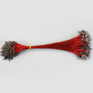 Filo Metallico Personalizzato Rosso Nero Argento Verde con Girella per Collegare Esche e Lenza da Pesca - Product Image 1