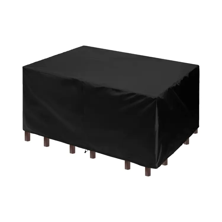 600D 옥스포드 헤비 듀티 자외선 차단 방풍 야외 직사각형 사각 테이블 커버 방수 파티오 가구 테이블 커버