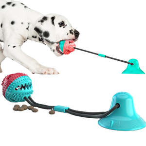 CE Sertifikalı Toptan Ekolojik Etkili Etkileşimli Eğlenceli Evcil Hayvan Diş Kaşıma Topu Vakumlu Elastik Halatlı TPR Köpek Çiğneme Oyuncakları - Product Image 2