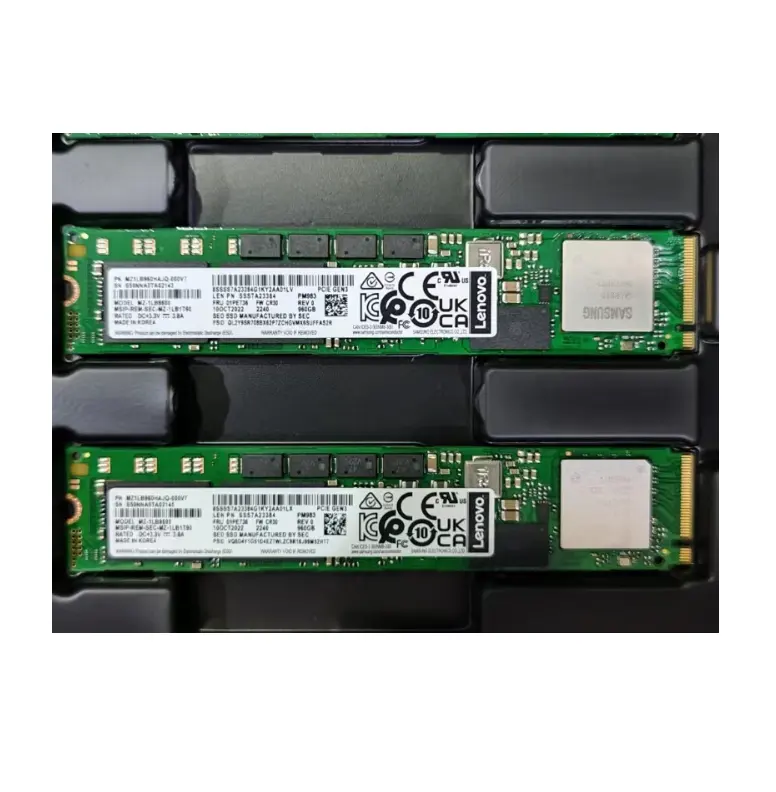 960GB PM983 Enterprise SSD M.2 (22110), NVMe, PCIe 3.0 (x4), 3000MB/s R, 1100MB/s W.