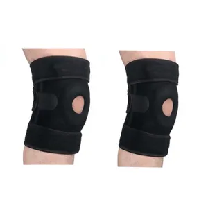 Hinged Knee Patella Brace Support Stabilizer Pad Belt Band Strap Orthosis  Splint Wrap Immobilizer Guard ROM Knee Brace
