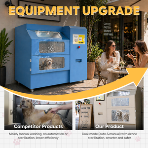 Máquina Automática y Manual <span class=keywords><strong>para</strong></span> el Cuidado de <span class=keywords><strong>Perros</strong></span>, Resistente a la Intemperie, Estructura Duradera, Cabina de Belleza <span class=keywords><strong>para</strong></span> Mascotas - Product Image 2