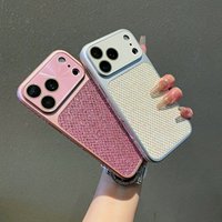 Nouvelle Coque de Téléphone Scintillante au Design Innovant pour iPhone 13 14 15 16 Pro Max, Transforme Instantanément en Étui Élégant à Grande Fenêtre (type 17)