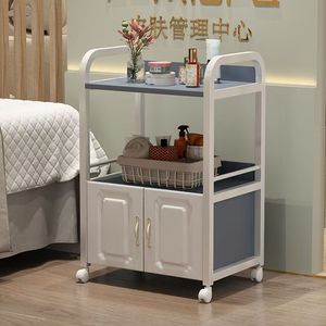 Modern Stainless Steel Salon Trolley Hairdresser Nail Technician <b>Rolling</b> Cart Cabinet Furniture Wheel Wheels for Barber Salon - Product Image 5