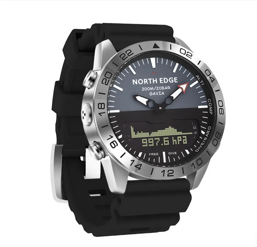 NORTH Reloj de computadora de buceo profesional para hombres Buceo NDL (sin tiempo de decoración) 50M Relojes DE BUCEO Altímetro Barómetro