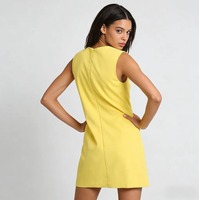 Robe mi-longue respirante à col rond brodée de fleurs et patchwork sans manches effet peinture à l'huile pour femme – Collection Printemps Tendance