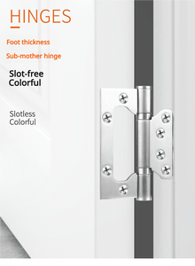 Charnière de porte papillon moderne en acier inoxydable 201 de 4 pouces, épaisseur 3 mm, angle d'ouverture 180 degrés, facile à installer pour chambre à coucher - Product Image 4