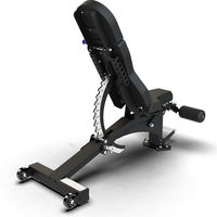 Banc de musculation tout-en-un réglable en acier au carbone pour haltères, inclinable et déclinable, pour la maison et l'entraînement de force