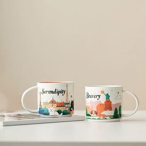 Mug de voyage personnalisé de luxe en céramique pour couple, avec sublimation, pour femme, coffret cadeau Saint-Valentin, mariage, fête - Product Image 3