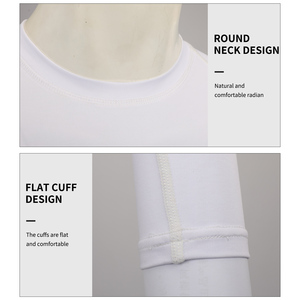Vêtement de sport d'extérieur personnalisé, respirant, en tissu thermique, avec protection UV, manches longues, couche de base compressive - Product Image 5