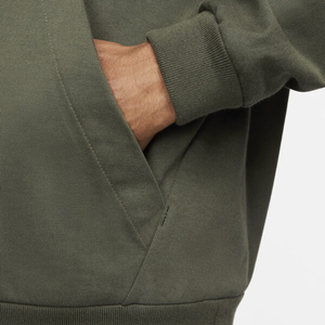 Vente en gros de sweats à capuche surdimensionnés pour hommes 100% coton, logo personnalisé, orange, streetwear, tissu français de haute qualité, broderie - Product Image 2