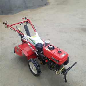 Multifunctional Gasoline Power Tiller Farm <b>Cultivator</b> Red 4 Wheel Drive For Crop Planting Tilling Weeding - Product Image 4