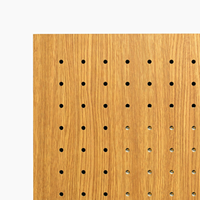 Panneau de plafond acoustique insonorisé Panneau mural de décoration en bois de différentes couleurs