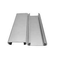 Profilés en U en aluminium personnalisés en usine d'extrusion pour portes coulissantes de douche