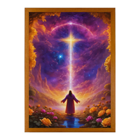 Lampe miracle 4D LED religieuse Vierge Marie Jésus, cadre photo lumineux, décoration de chambre chrétienne, cadeaux d'anniversaire, best-seller
