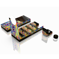 3g 5g 3ml 5ml mini pot rond transparent givré pour crème contour des yeux pot cosmétique en verre pot d'emballage de concentré