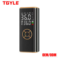 Pompe à air de voiture sans fil 150 psi DC 12V ABS rechargeable, gonfleur de pneus compact avec écran LED
