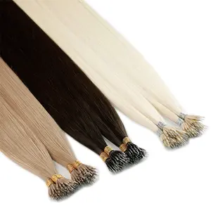 2022 China Hair Factory Nano Hair Products, Customised Unprocessed Tangling Free Remi Russian Nano Hair Extensions