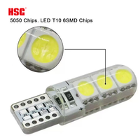 Feux de signalisation de voiture T10 LED 194 Ampoule automobile W5W Blanc Rouge Jaune Bleu pour feux de jour de voiture Feux arrière automobiles
