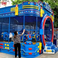 Manège à balles rotatif de type briques, unité 16 places, 6m x 6m, en PRV, pour parcs d'attractions