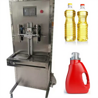 Machine de remplissage de liquides haute précision 500g-25kg pour flacons en verre, shampoing, boissons, huile de cuisson (semi-automatique)